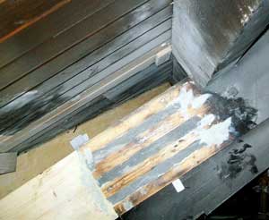 Timber Resin Splice Side Slot Type D in a rafter