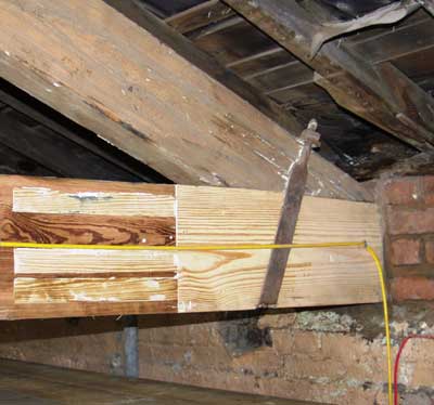 Large structural repair to a Tie Beam